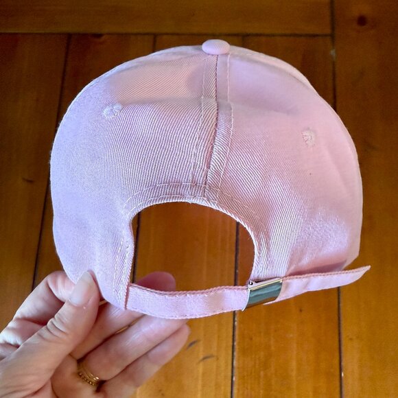 NEW PINK BOW PINK CANVAS ADJUSTABLE BASEBALL HAT CAP 🎀 - Picture 2 of 4